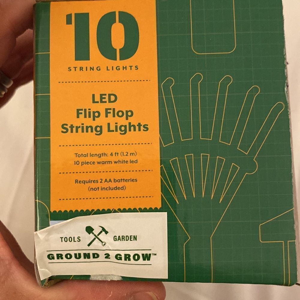 Flip flop -Ground 2 Grow 10 string lights - 4 feet - Picture 4 of 6